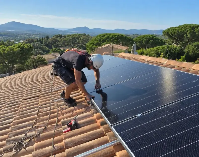 Installateur panneaux solaires Grimaud — pose photovoltaïque sur toiture