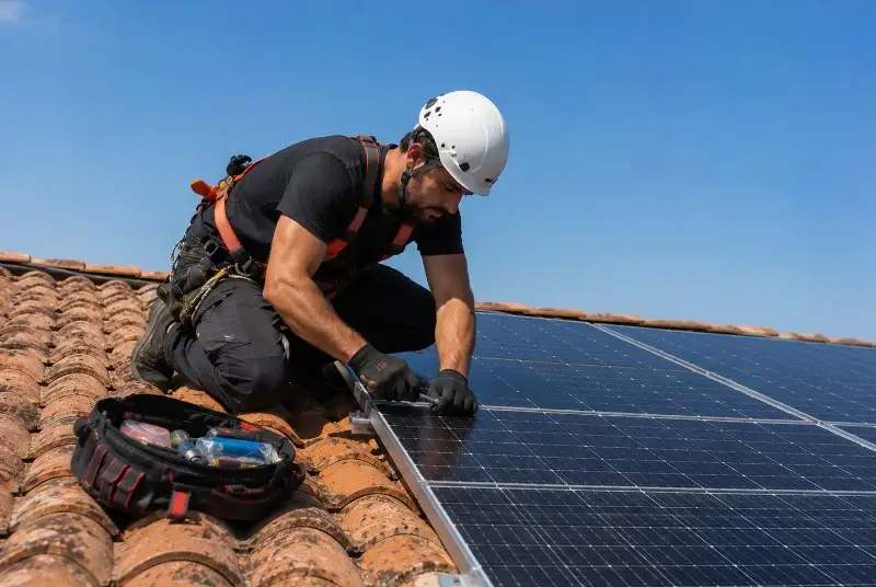 Maintenance et monitoring de panneaux solaires à Grimaud