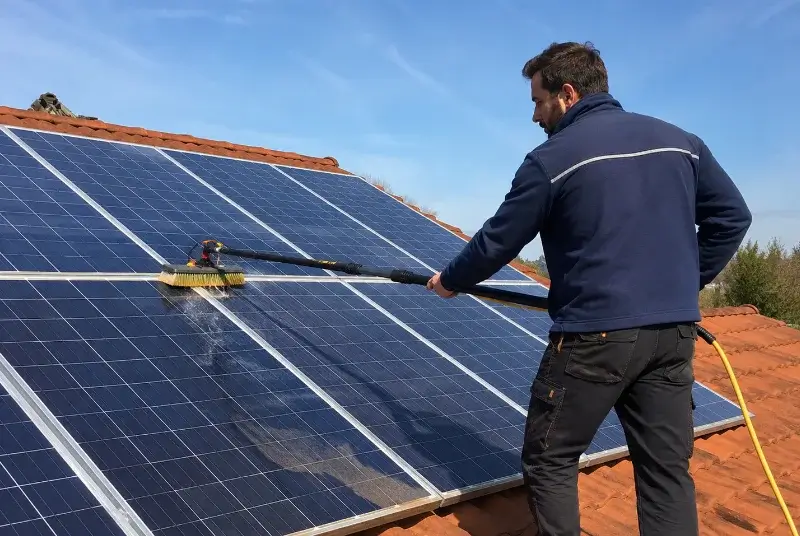 Nettoyage et entretien de panneaux solaires à Grimaud