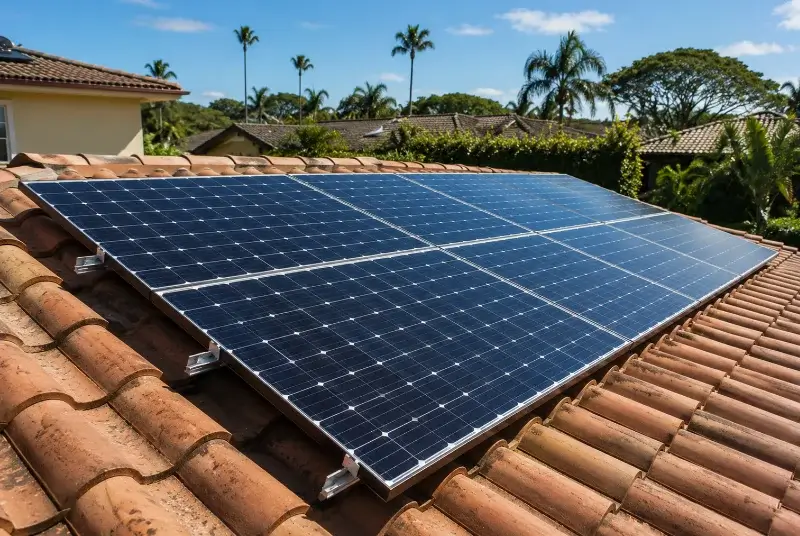 Installation de panneaux solaires à Grimaud